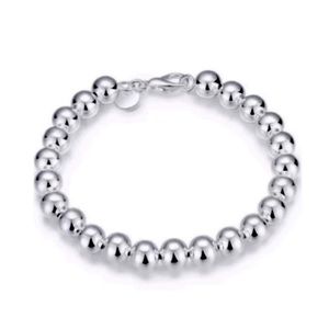 NEW Silver Bead Bracelet
